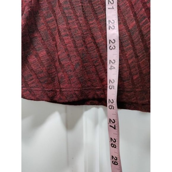 Ivanka Trump Long Sleeve Mock Neck Sweater Dress Burgundy Women's L - Picture 9 of 11